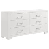 Jessica 6-drawer Dresser Cappuccino